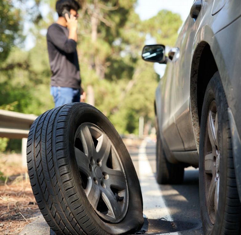 pneu crevé et assistance