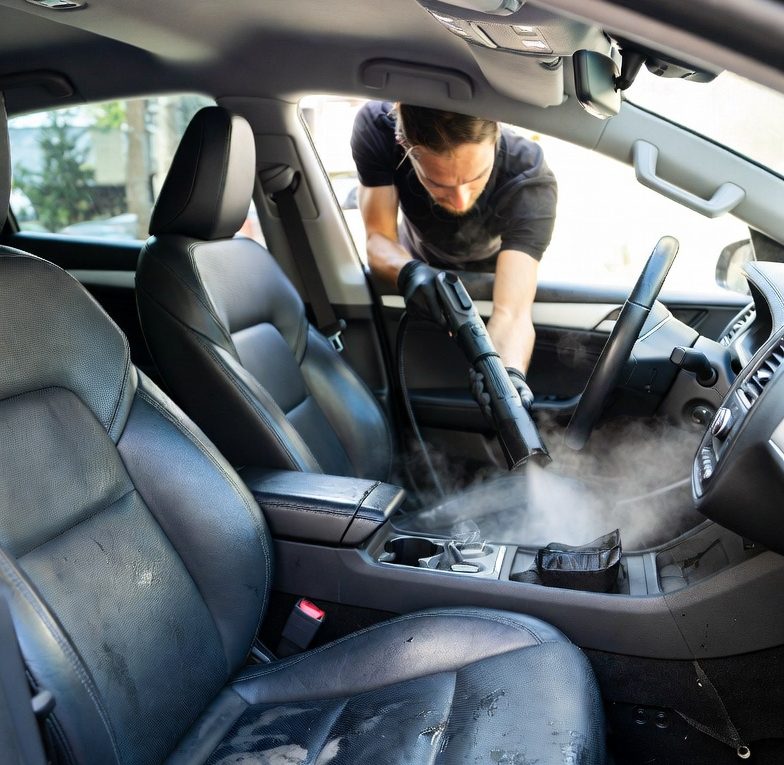 lavage voiture à la vapeur
